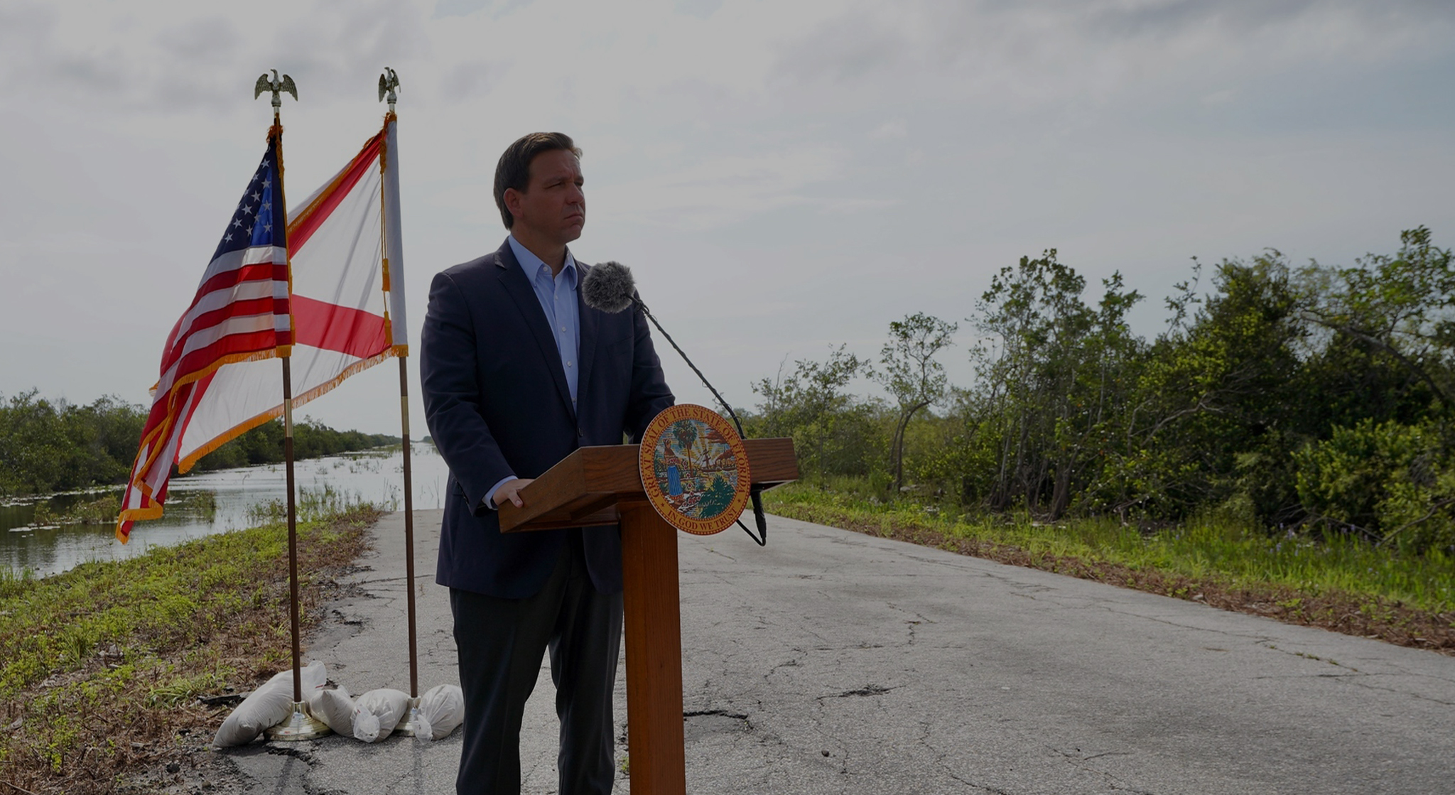 Governor DeSantis at the Everglades